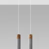 LED Hängeleuchte Beton Holz ZANE - 2 x GU10 Fassung - exkl. LED's