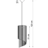 LED Hängeleuchte Holz ALEXIA - 1 x E27 Fassung - exkl. LED's