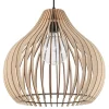 LED Hängeleuchte Holz APRILLA - 1 x E27 Fassung - exkl. LED's