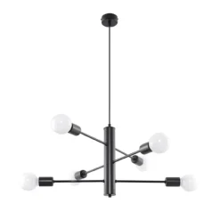 LED Hängeleuchte Kronleuchter modern DUOMO - 6 x E27 Fassung - exkl. LED's