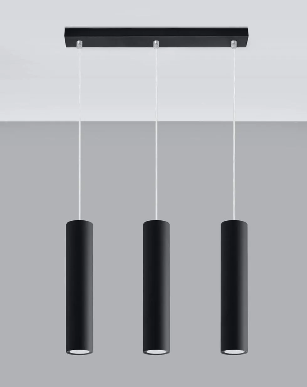 LED Hängeleuchte Mattschwarz LOOPEZ - 3 x GU10 Fassung - exkl. LED's
