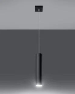 LED Hängeleuchte Mattschwarz LOOPEZ - 1 x GU10 Fassung - exkl. LED's