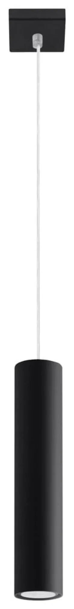 LED Hängeleuchte Mattschwarz LOOPEZ - 1 x GU10 Fassung - exkl. LED's