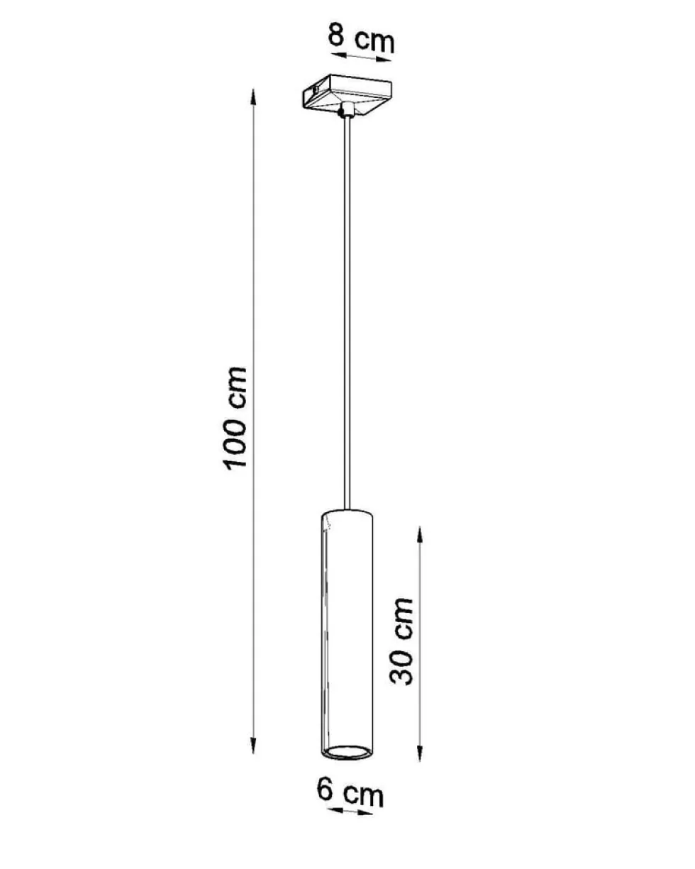 LED Hängeleuchte Mattschwarz LOOPEZ - 1 x GU10 Fassung - exkl. LED's