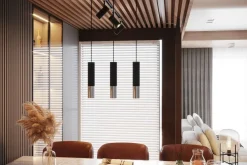 LED Hängeleuchte Schwarz Chrom LOOPEZ - 3 x GU10 Fassung - exkl. LED's