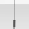 LED Hängeleuchte Schwarz Chrom LOOPEZ - 1 x GU10 Fassung - exkl. LED's