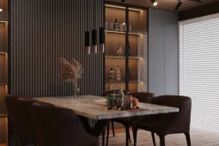 LED Hängeleuchte Schwarz Chrom LOOPEZ - 2 x GU10 Fassung - exkl. LED's