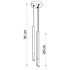 LED Hängeleuchte Schwarz Kupfer MOZAICA - 3 x G9 Fassung - exkl. LED's