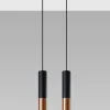 LED Hängeleuchte Schwarz Kupfer LOOPEZ - 2 x GU10 Fassung - exkl. LED's