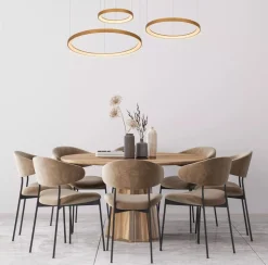 LED Hängeleuchte VIDAL - Ø78cm - dimmbar - 120W - 2700K - Gold matt