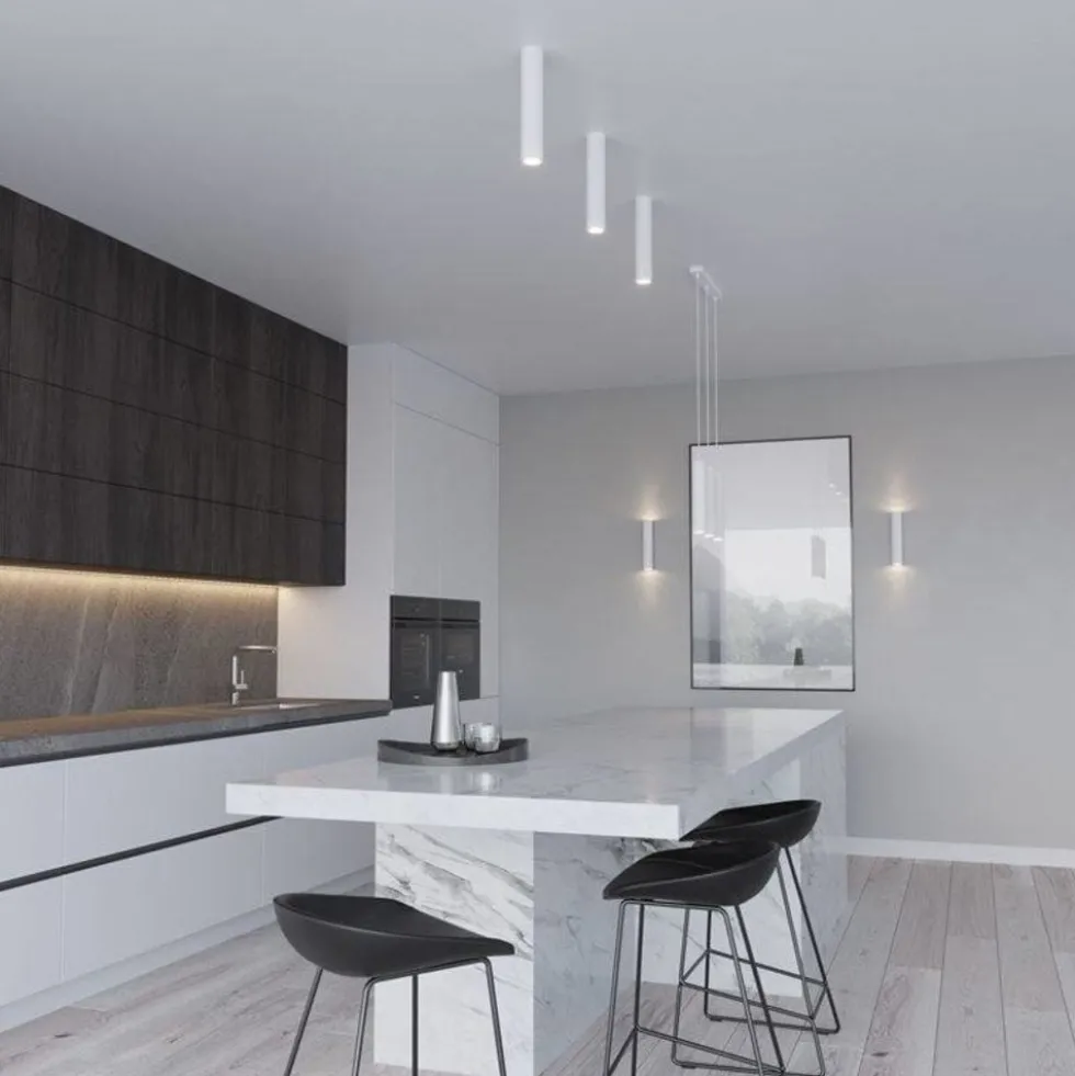 LED Hängeleuchte Weiß LAGOS - 2 x GU10 Fassung - exkl. LED's