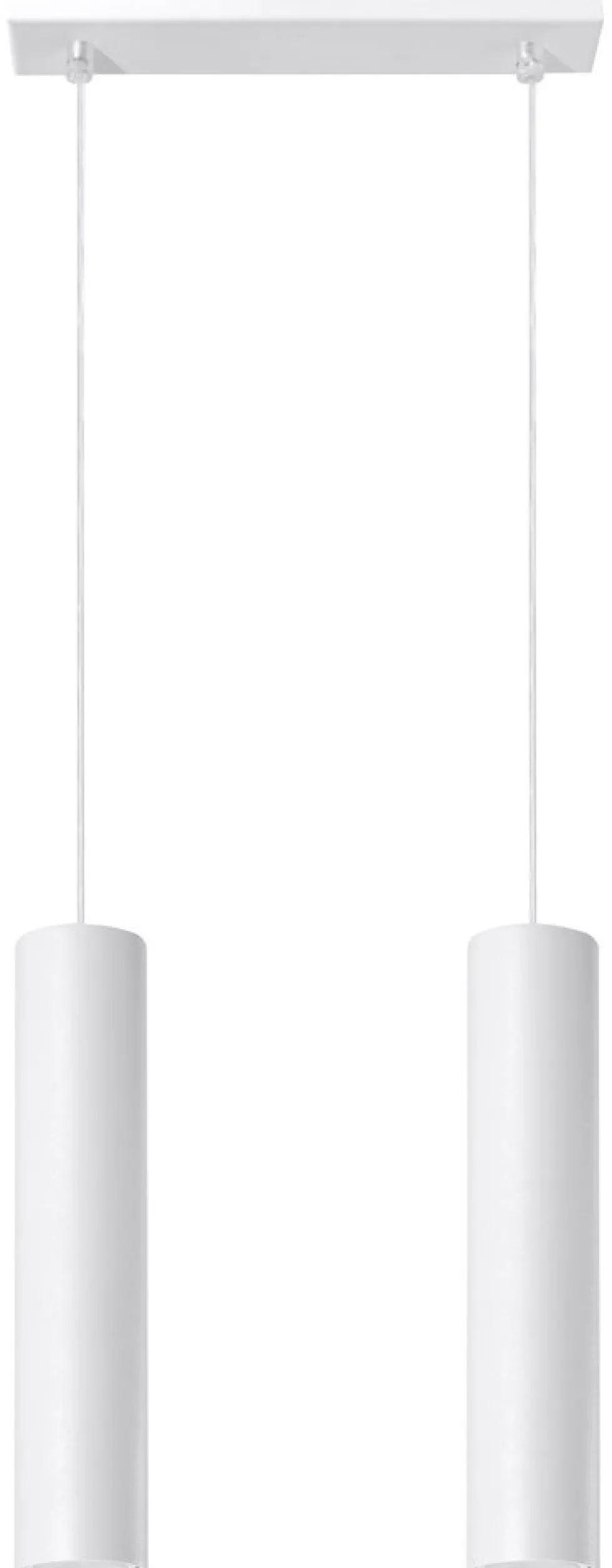 LED Hängeleuchte Weiß LAGOS - 2 x GU10 Fassung - exkl. LED's