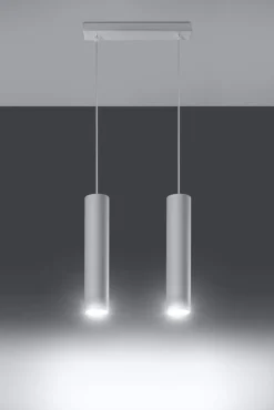 LED Hängeleuchte Weiß LAGOS - 2 x GU10 Fassung - exkl. LED's