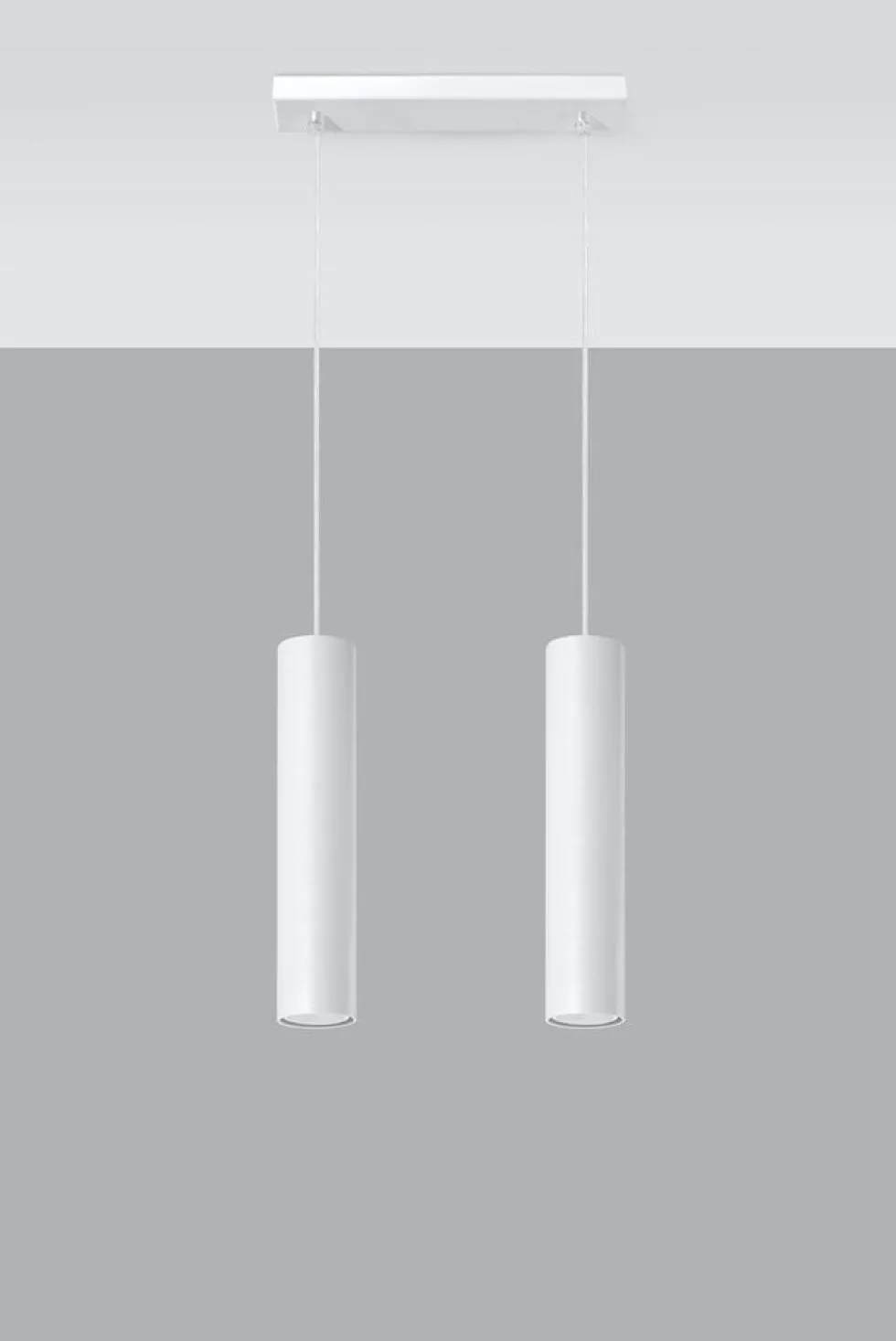 LED Hängeleuchte Weiß LAGOS - 2 x GU10 Fassung - exkl. LED's