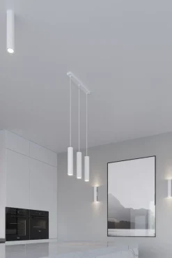 LED Hängeleuchte Weiß LAGOS - 3 x GU10 Fassung - exkl. LED's