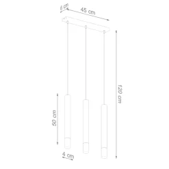 LED Hängeleuchte Weiß WEZYR - 2 x G9 Fassung - exkl. LED's