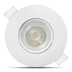 LED inbouwspot Wit- 4,9W vervangt 41W - 480lm - 4000K - Kantelbaar - Niet Dimbaar - D90xH22mm