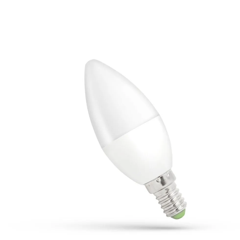 LED Kerzenlampe E14 C37 - 6W entspricht 46W - 6000K Tageslichtweiß