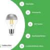LED Kopfspiegel Fadenlampe - E27 A60 4W - 2700K Warmweiß