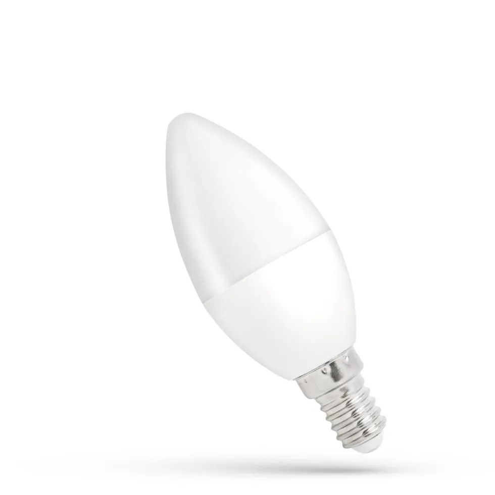 LED Lampe E14 - C38 - 8W entspricht 80W - 6000K Tageslichtweiß