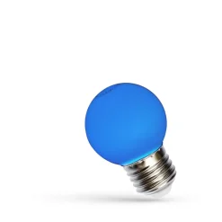 LED Lampe E27 - G45 1W blaues Licht