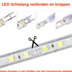 LED Leuchtband V1 flach - Länge optional - grünes Licht inkl. Anschlusskabel