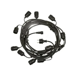 LED Lichterkette 20m (2x10m) - Inkl. 20x LED Lampe G45 - 1W - 3000K