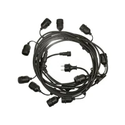 LED Lichterkette 30m (3x10m) - Inkl. 30x LED Lampe G45 - 1W - 3000K