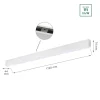 LED Linear Design Pendelleuchte Weiß - 112cm - 36W - 4000K Neutralweiß