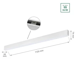 LED Linear Design Pendelleuchte Weiß - 112cm - 36W - 4000K Neutralweiß