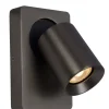 LED-Nachttischlampe / Wandleuchte – Spot MEGANO Schwarz – 5 W, 450 lm – 3000 K (830 K Warmweiß) | GU10-Fassung – mit USB-A- und USB-C-Ladeanschluss