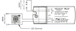 LED Netzteil dimmbar - 12V 25W 2.08A - geeignet für 12V LED-Beleuchtung