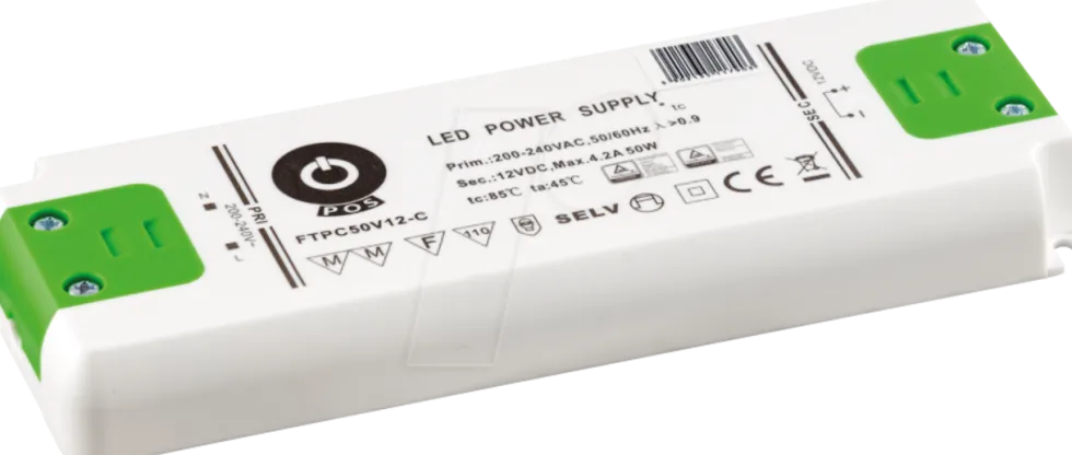 LED Netzteil - 12V 50W 4.2A - IP67 wasserdicht