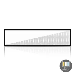 LED-Panel Backlit – Premium Schwarz – 36W 3960Lm – CCT 830-840-860 Multi-Color-Switch | 120x30cm – UGR19 Prisma