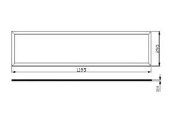 LED Panel Pro Slim line - 36W 4320Lm | 120x30cm - UGR22 Opal weiss