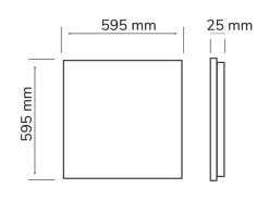 LED Panel 60x60cm Backlit - 40W 3600Lm - 4000K 840 - flimmerfrei - 3 Jahre Garantie