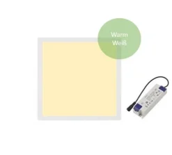LED Panel 30x30cm - Pro Slim Line - 18W 1530Lm - 3000K 830 Warm weiß | UGR22 Opalweiß - 5 Jahre Garantie