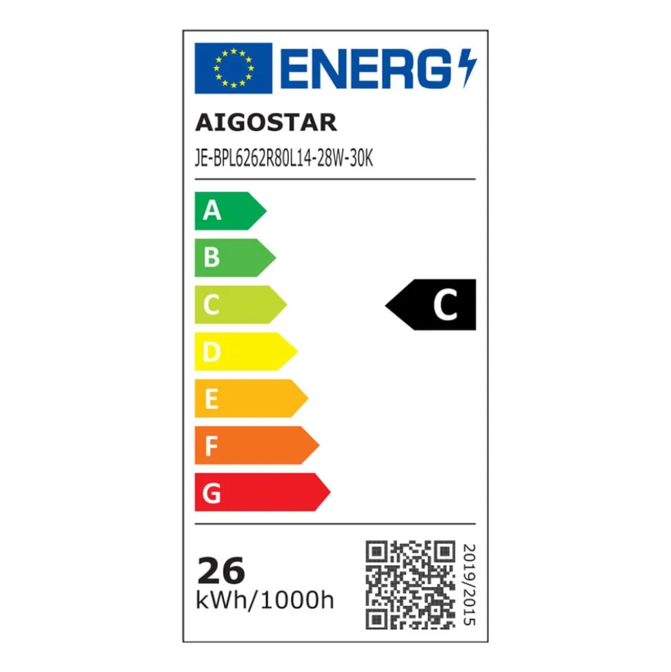 LED Panel 62x62cm - 28W 180lm p/w - 3000K 830 - Backlit