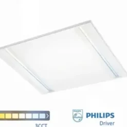 LED Panel 60x60 Louvre Weiß - 40W - 4630lm UGR16 - Philips Treiber
