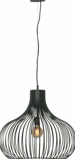 LED Pendelleuchte Aglio 60cm Schwarz