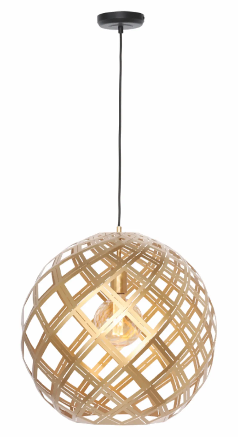 LED Pendelleuchte Emma Globe 40cm Gold