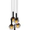 LED Pendelleuchten - MARIUS - Ø 55 cm - 5xE27 - Schwarz