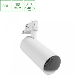 LED 3-Phasen Stromschienenstrahler Andromeda Prime Tracklight 3CCT - 24W Weiß 25°