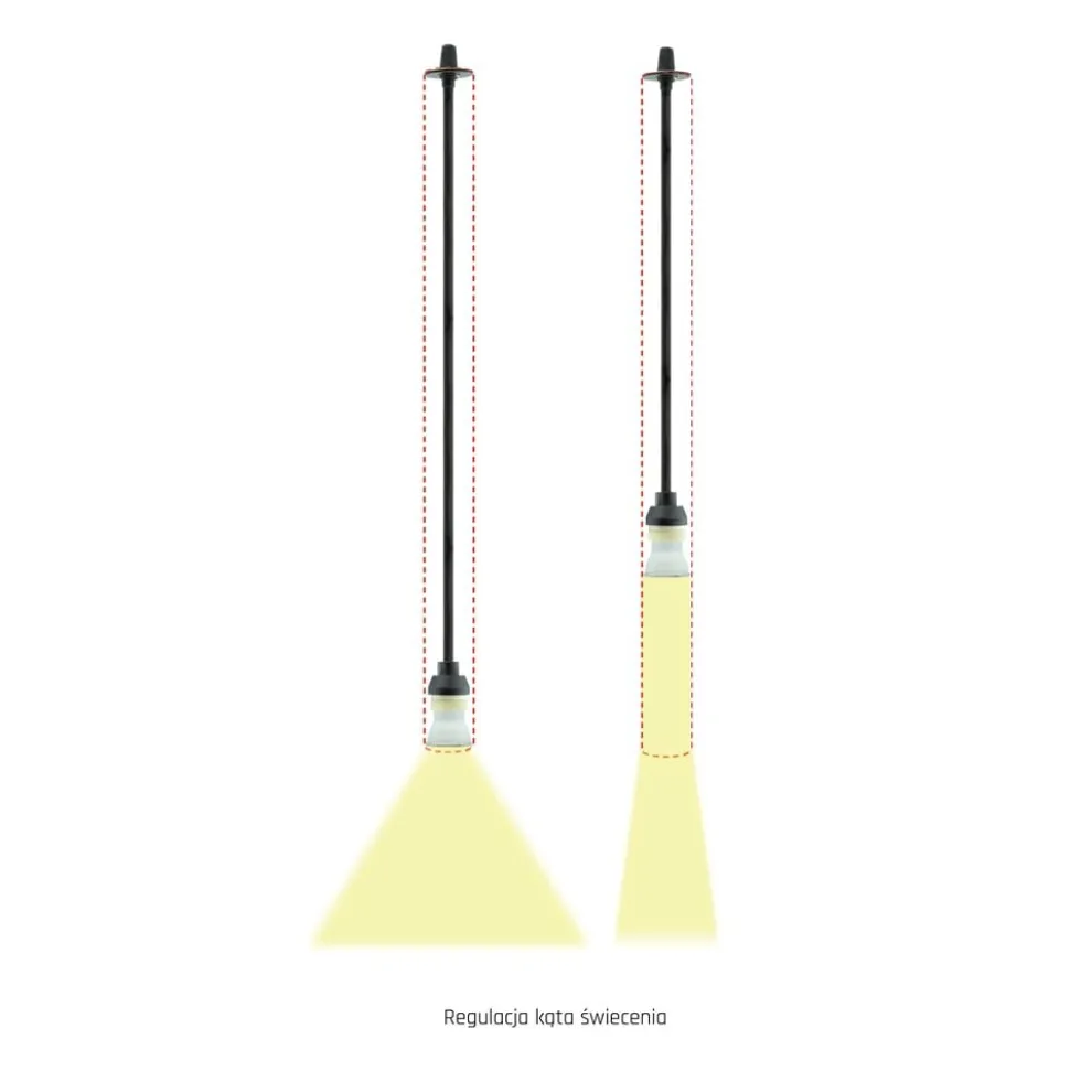 LED Railspot 3F - Pendelleuchte - Schwarz - Chloe Slim - GU11/MR11-Fassung - 40X500MM