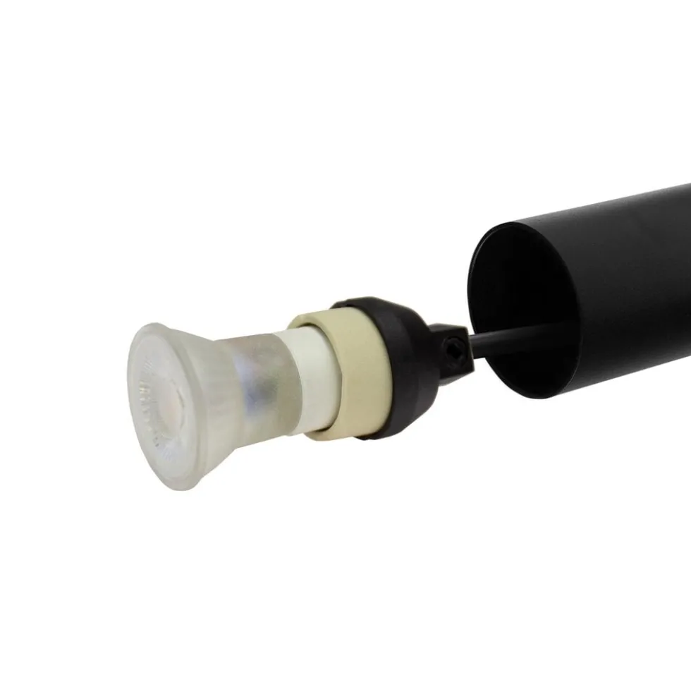 LED Railspot 3F - Pendelleuchte - Schwarz - Chloe Slim - GU11/MR11-Fassung - 40X500MM