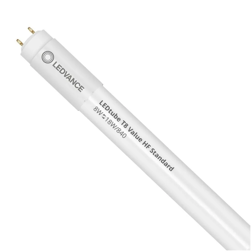 LED Röhre T8 (HF) Standard Output 8W 900lm - 840 Kaltweiß | 60cm - Ersatz für 18W