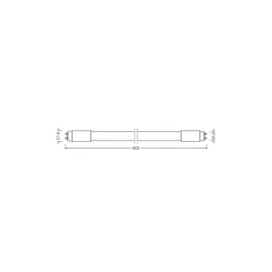 LED Röhre T8 (HF) Standard Output 8W 900lm - 865 Tageslichtweiß | 60cm - Ersatz für 18W