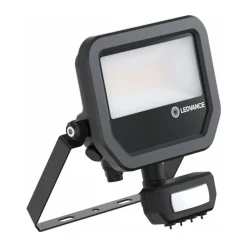 Led-Scheinwerfer Aluminium Schwarz 17W 2200lm 100D - 830 Warmweiß | IP65 - Bewegungs- Und Lichtsensor - Symmetrisch