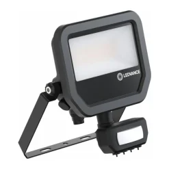 Led-Scheinwerfer Aluminium Schwarz 17W 2400lm 100D - 840 Kaltweiß | IP65 - Bewegungs- Und Lichtsensor - Symmetrisch