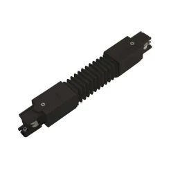LED Schienenstrahler flexibler Schienenverbinder schwarz - biegsam